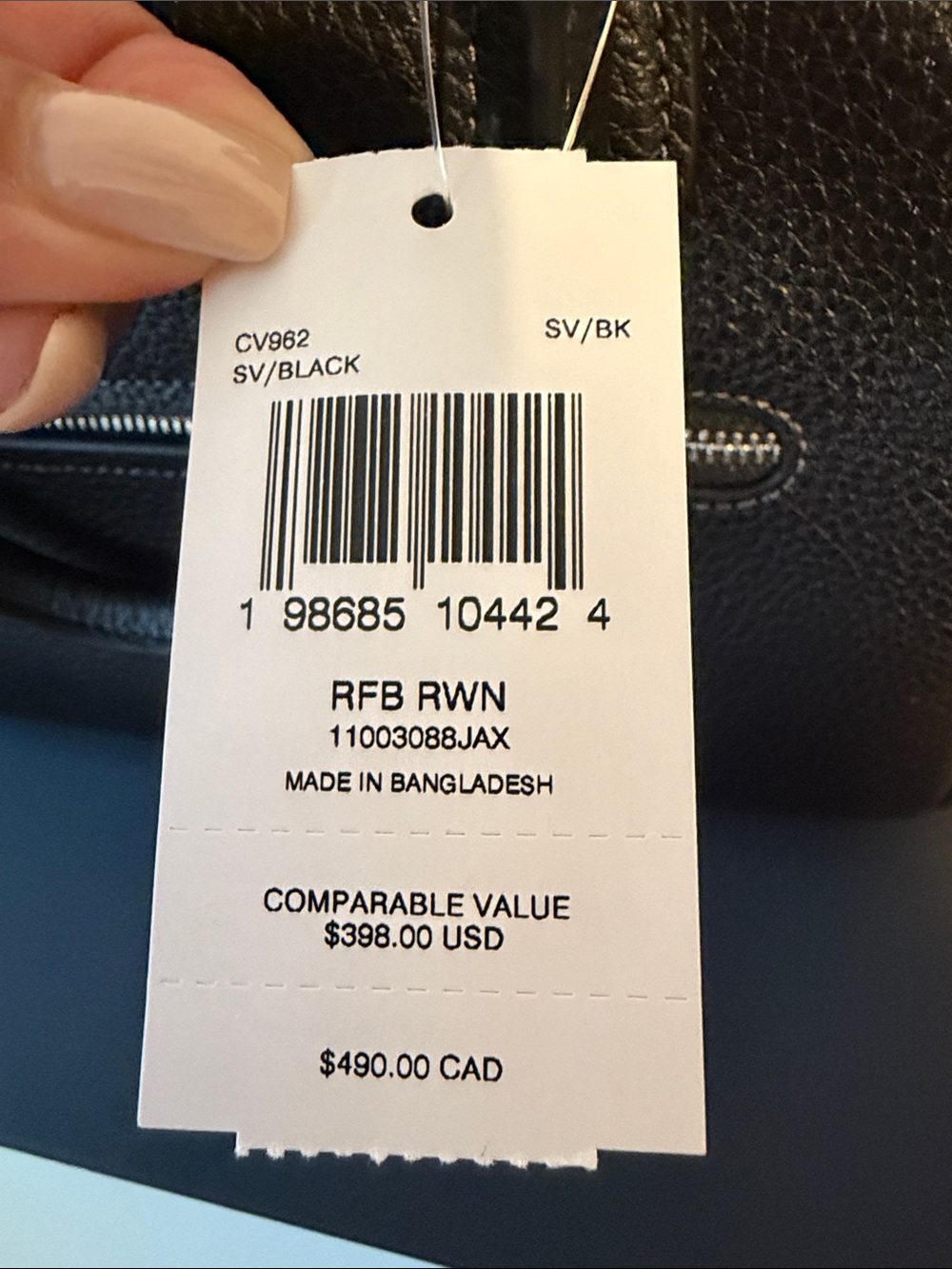 NWT Authentic Coach Rowan Satchel Black/Silver- Priced to Sell - Picture 6 of 11